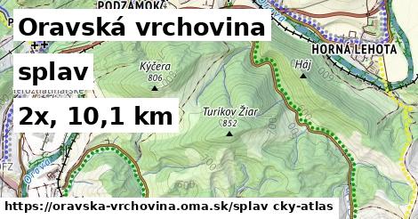 Oravská vrchovina Splav  