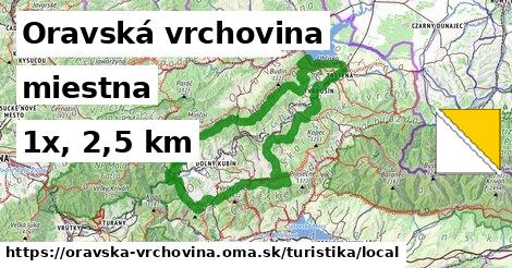 Oravská vrchovina Turistické trasy miestna 