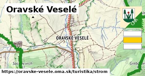 Oravské Veselé Turistické trasy strom 