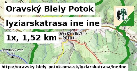 Oravský Biely Potok Lyžiarske trasy iná iná