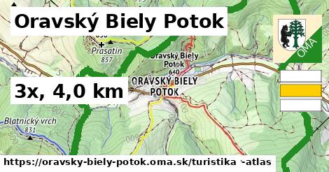 Oravský Biely Potok Turistické trasy  