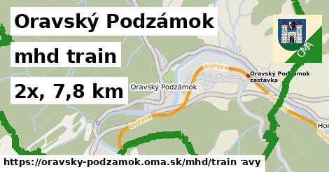 Oravský Podzámok Doprava train 