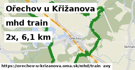 Ořechov u Křižanova Doprava train 