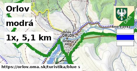 Orlov Turistické trasy modrá 