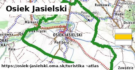 Osiek Jasielski Turistické trasy  