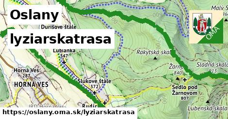 Oslany Lyžiarske trasy  