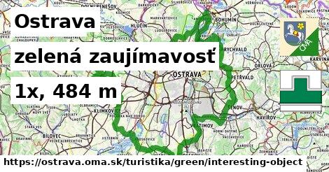 Ostrava Turistické trasy zelená zaujímavosť