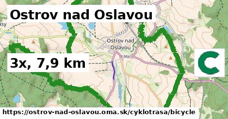 Ostrov nad Oslavou Cyklotrasy bicycle 