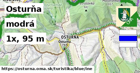 Osturňa Turistické trasy modrá iná