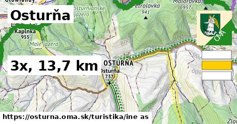 Osturňa Turistické trasy iná 