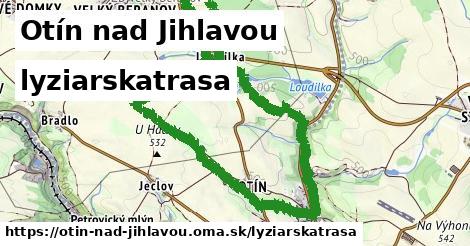 Otín nad Jihlavou Lyžiarske trasy  