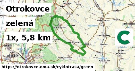 Otrokovce Cyklotrasy zelená 