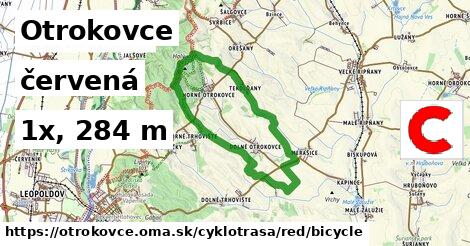 Otrokovce Cyklotrasy červená bicycle