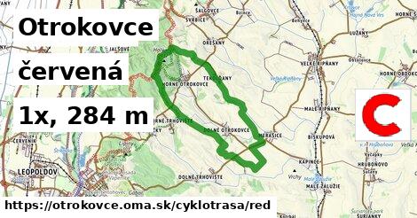 Otrokovce Cyklotrasy červená 