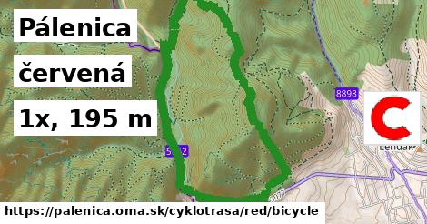 Pálenica Cyklotrasy červená bicycle