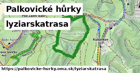 Palkovické hůrky Lyžiarske trasy  