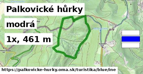 Palkovické hůrky Turistické trasy modrá iná