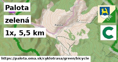 Palota Cyklotrasy zelená bicycle