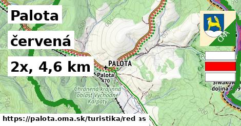 Palota Turistické trasy červená 