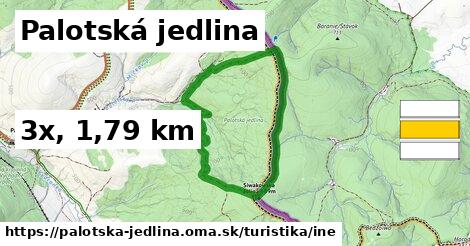 Palotská jedlina Turistické trasy iná 