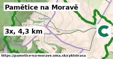 Pamětice na Moravě Cyklotrasy  