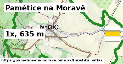 Pamětice na Moravě Turistické trasy  