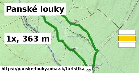 Panské louky Turistické trasy  