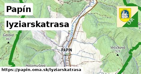 Papín Lyžiarske trasy  