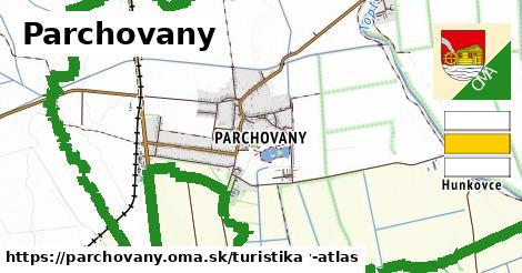 Parchovany Turistické trasy  