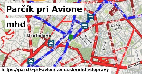 Parčík pri Avione Doprava  