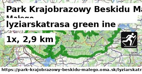 Park Krajobrazowy Beskidu Małego Lyžiarske trasy zelená iná