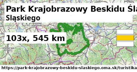 Park Krajobrazowy Beskidu Śląskiego Turistické trasy iná 