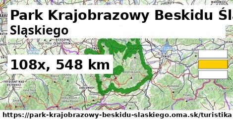 Park Krajobrazowy Beskidu Śląskiego Turistické trasy  