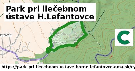 Park pri liečebnom ústave H.Lefantovce Cyklotrasy iná 