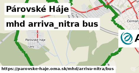 Párovské Háje Doprava arriva-nitra bus