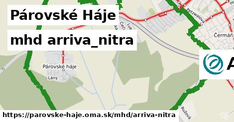 Párovské Háje Doprava arriva-nitra 