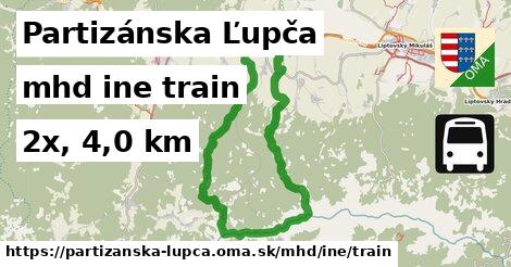 Partizánska Ľupča Doprava iná train