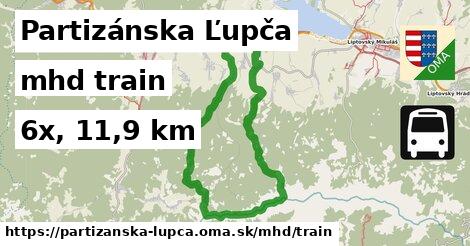 Partizánska Ľupča Doprava train 