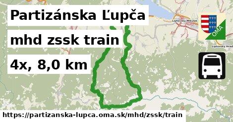 Partizánska Ľupča Doprava zssk train