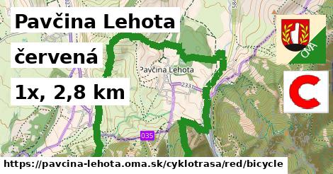 Pavčina Lehota Cyklotrasy červená bicycle