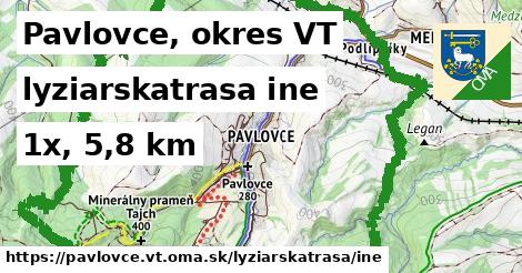 Pavlovce, okres VT Lyžiarske trasy iná 