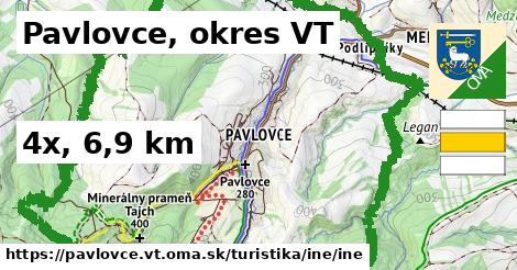 Pavlovce, okres VT Turistické trasy iná iná