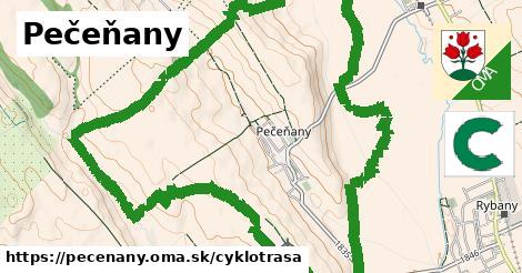 Pečeňany Cyklotrasy  