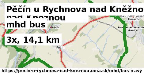 Pěčín u Rychnova nad Kněžnou Doprava bus 