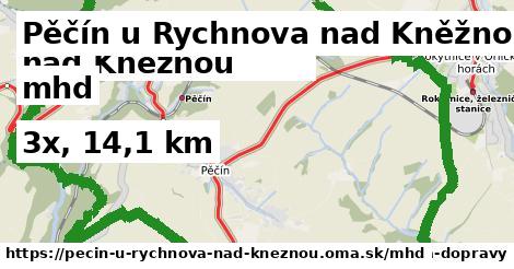 Pěčín u Rychnova nad Kněžnou Doprava  