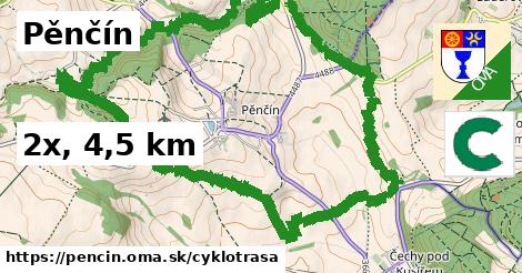 Pěnčín Cyklotrasy  