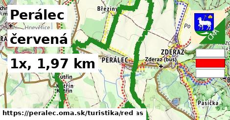Perálec Turistické trasy červená 