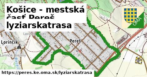 Košice - mestská časť Pereš Lyžiarske trasy  
