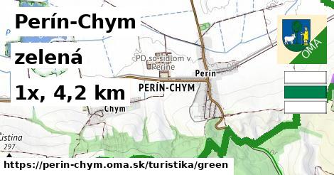 Perín-Chym Turistické trasy zelená 