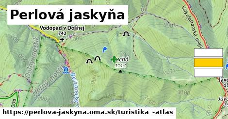 Perlová jaskyňa Turistické trasy  